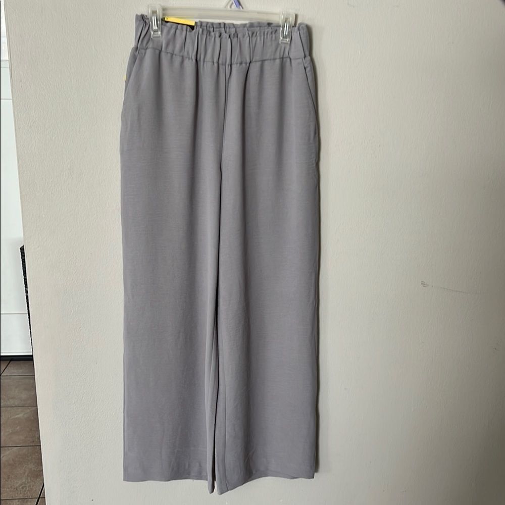 Hilary Radley Gray Wide Leg Pants High Waisted - Picture 3 of 10